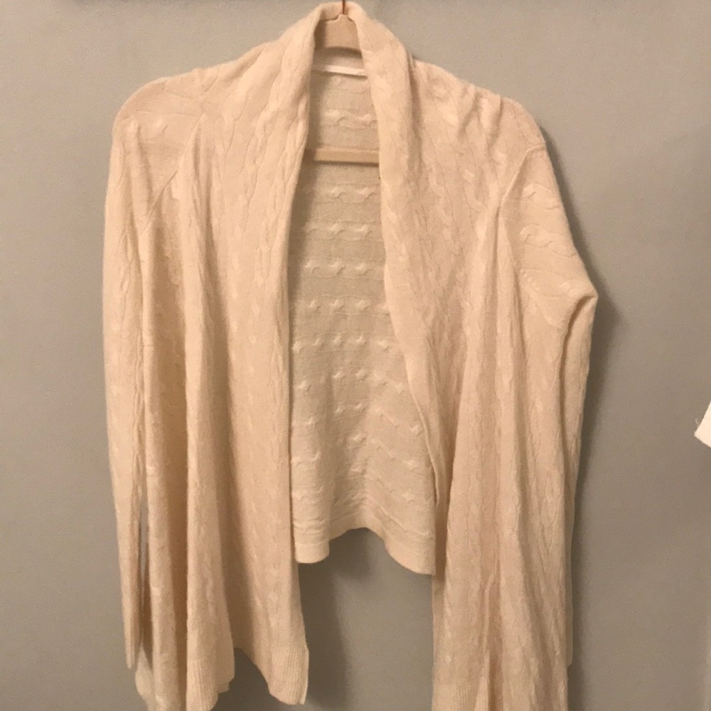Lilly Pulitzer ivory cream cashmere cardigan